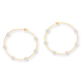Marlyn by Marlyn Schiff Station Design Hoop Earrings