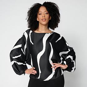 Megan Renee Hammered Satin Top