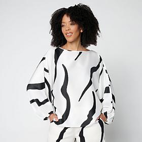 Megan Renee Hammered Satin Top