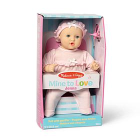 Melissa & Doug 12" Jenna First-Born Baby Doll in Pink Onesie