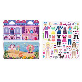 Melissa & Doug Puffy Sticker Bundle - Dress-Up, Princess and Mermaid