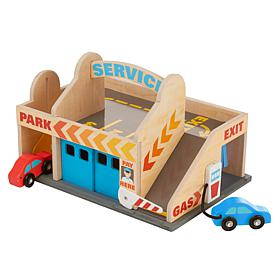 Melissa & Doug Service Station Parking Garage Set