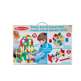 Melissa & Doug Stack, Sort & Pound Wooden Toy Collection