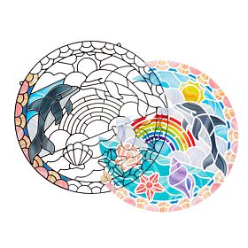 Melissa & Doug Stained Glass - Dolphins