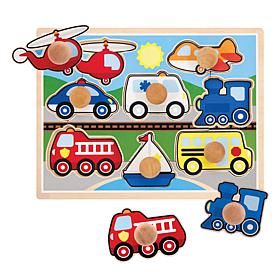 Melissa & Doug Vehicles Jumbo Knob Puzzle