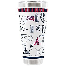 Memory Company 30oz White Stainless Steel Tumbler - Atlanta Braves