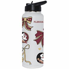 Memory Company 34oz Bow White Quencher Florida State