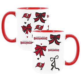 Memory Company Buccaneers 2pk 15oz Bow Coffee Mug