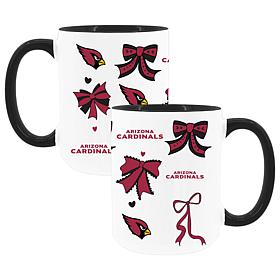 Memory Company Cardinals 2pk 15oz Bow Coffee Mug