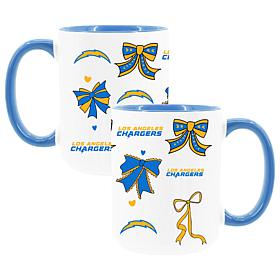 Memory Company Chargers 2pk 15oz Bow Coffee Mug