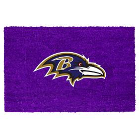 Memory Company Coir Fiber Doormat with Vinyl Backing Ravens