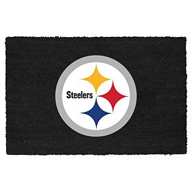 Memory Company Coir Fiber Doormat with Vinyl Backing Steelers