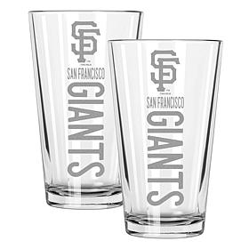Memory Company Giants 2
pack 16oz Pint Glass