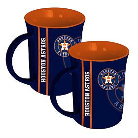 Memory Company MLB Astros 15oz Reflective Logo Mug 2-Pack