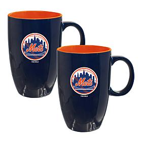 Memory Company MLB Mets Tall 20oz Ceramic Mug - 2-Pack - 2-Pack