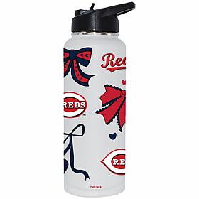 Memory Company MLB Reds 34-oz Bow White Quencher Tumbler