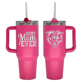 Memory Company NFL  40oz Best Mom Ever Pink Tumbler Bears