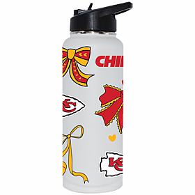 Memory Company NFL Chiefs 34-oz Bow White Quencher Tumbler