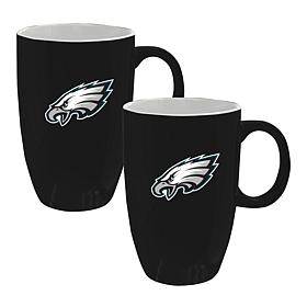 Memory Company NFL Eagles 20oz Ceramic Team Tall Mug 2-Pack