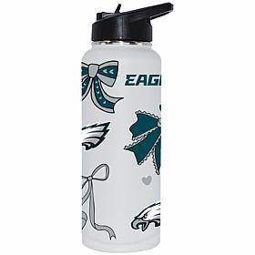 Memory Company NFL Eagles 34-oz Bow White Quencher Tumbler