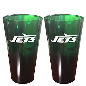 Memory Company NFL Jets 16oz Ombre Pint Glasses - 2-pack
