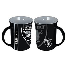 Memory Company NFL Raiders 15oz Reflective Logo Ceramic Mug 2-Pack