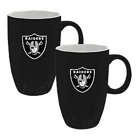 Memory Company NFL Raiders 20oz Ceramic Team Tall Mug 2-Pack