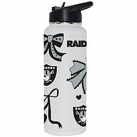 Memory Company NFL Raiders 34-oz Bow White Quencher Tumbler