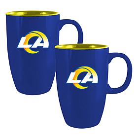 Memory Company NFL Rams 20oz Ceramic Team Tall Mug 2-Pack