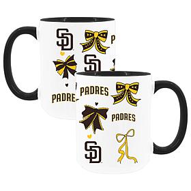 Memory Company Padres 2pk 15oz Bow Coffee Mug