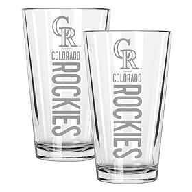 Memory Company Rockies 2 pack 16oz Pint Glass