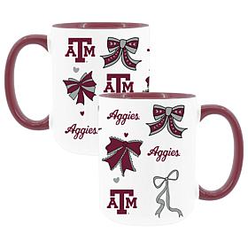 Memory Company Texas A&M 2pk 15oz Bow Coffee Mug