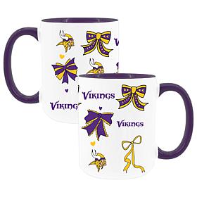 Memory Company Vikings 2pk 15oz Bow Coffee Mug