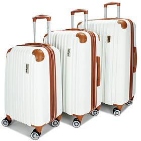 Miami Carryon Collins 3-Piece Expandable Retro Spinner Luggage Set