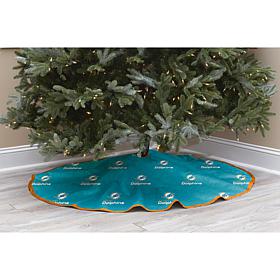 Miami Dolphins Christmas Tree Skirt 