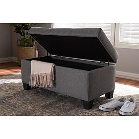 Michaela Fabric Upholstered Storage Ottoman