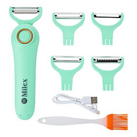 Milex 5-in-1 Blade Electric Peeler w/Silicone Brush