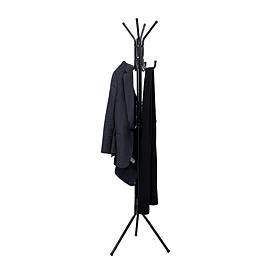 Mind Reader 11-Hook Standing Metal Coat Rack and Hat Hanger
