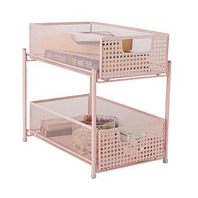 Mind Reader 2-Tier Cabinet Basket Mesh Storage Baskets