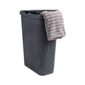 Mind Reader 40-Liter Slim Laundry Basket with Cutout Handles