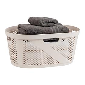 Mind Reader 40L Laundry Basket - Ivory