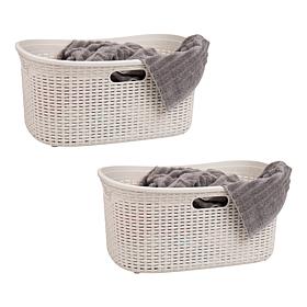 Mind Reader Basket Collection Laundry Basket 40 Liter Capacity Cut ...
