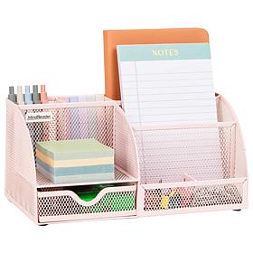 Mind Reader Desktop Organizer Accessory Storage Metal