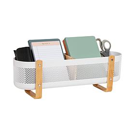Mind Reader Divided Storage Basket with Legs
