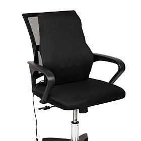 Mind Reader Heated Air Cloud Lumbar Cushion Ergonomic Memory Foam