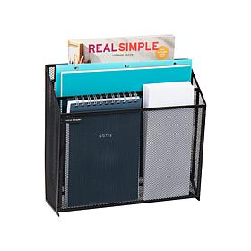 Mind Reader Wall Mount Vertical File Storage Desktop Organizer