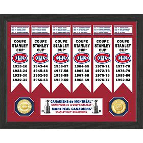 Montreal Canadiens 24x Stanley Cup Champions Commemorative Frame