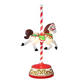 Mr. Christmas Oversized Outdoor Illuminated Carousel Horse