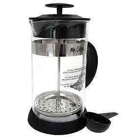 Mr. Coffee Café Oasis 32oz. Quart Glass Body French Press Coffee Maker