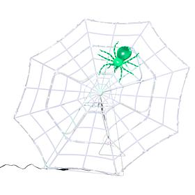 Mr. Halloween 48" White/Green Animated LED Spider Web